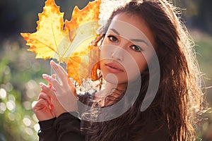 Autumn beauty portrait