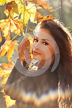 Autumn beauty portrait