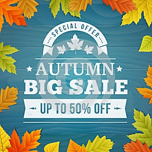 Autumn BIG sale background