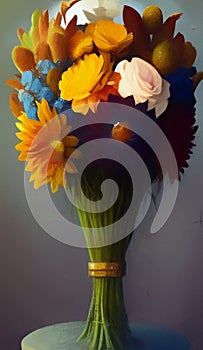Autumn bouquet - digital art