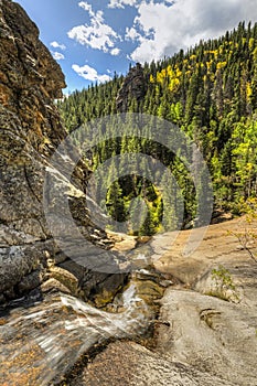 Autumn at Bridal Veil Falls on Cow Creek