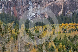 Autumn Bridal Veil Falls Telluride