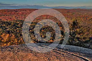 Autumn at Carlton Peak of the Sawtooth Mountains in Northern Minnesota on the North Shore of Lake Superior