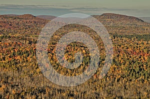 Autumn at Carlton Peak of the Sawtooth Mountains in Northern Minnesota on the North Shore of Lake Superior