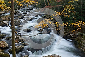 Autumn Cascade Smoky Mountains