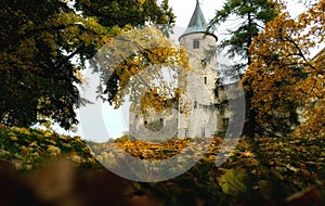 autumn castle landscape in haapsalu