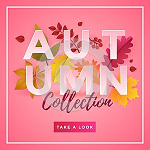 Autumn Collection Poster Template Design