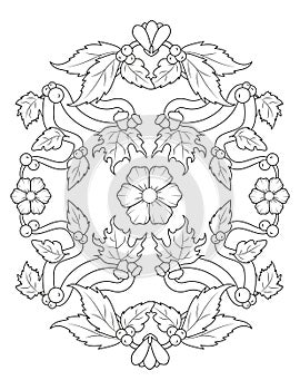 Autumn Coloring Page For Adult