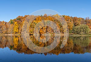 Autumn Colors at Beebe Lake on Cornell University Campus