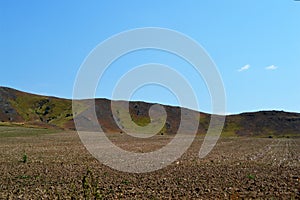 Autumn colors in the central Dobrogea Plateau in early autumn