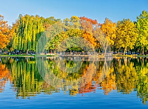 Autumn colors and reflections