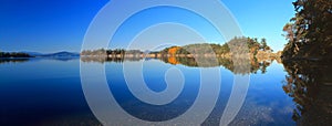 Gulf Islands National Park Landscape Panorama of Winter Cove on Saturna Island, British Columbia, Canada