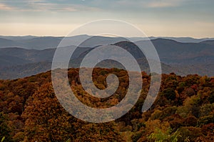 Autumn Colors Surround Looking Glass Rock