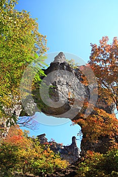 Autumn colours of crag