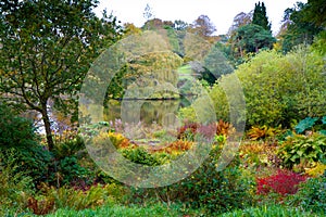 Autumn colours at Forde Abbey Dorset England