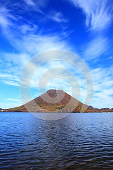 Autumn colours of Mountain and lake