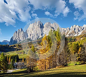 Autumn Cortina d\'Ampezzo environs, Italy Dolomites