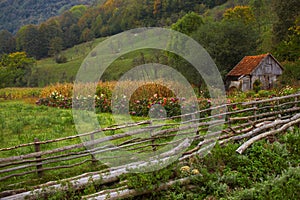 Autumn in countrside in Romania