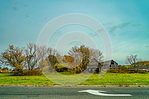 Autumn Country Road, October, New Jersey USA.