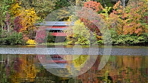 Autumn Covered Bridge Reflections Loop