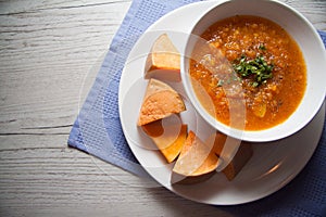 Autumn cream soup