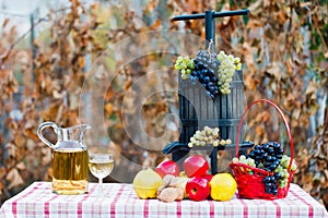 Autumn crops and wine