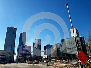 Autumn in Dallas downtown.