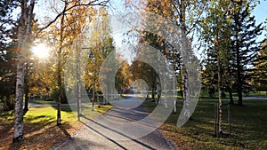 Autumn day in Hermelinsparken in LuleÃ¥