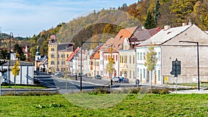 Autumn Day on Horni Slavkov Main Street