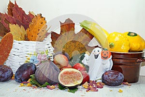 Autumn decoration in the kitchen
