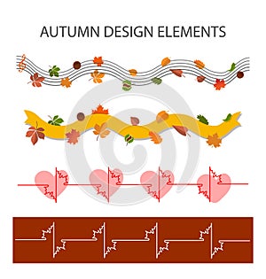 Autumn decoration set