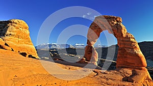 Autumn at Delicate Arch, Arches National Park, Utah, USA