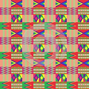 Kente Cloth Seamless Pattern