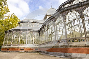 Autumn. Fall. Autumn landscape. Autumn colors. Palacio de Cristal. Madrid. El Retiro Park.