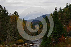 Autumn / Fall foliage in the Adirondack Mountains High Peaks Region