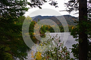 Autumn / Fall foliage in the Adirondack Mountains High Peaks Region