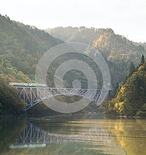 Fukushima First Bridge Tadami River Japan photo