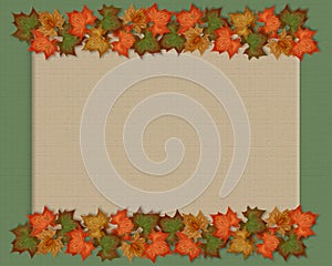 Autumn fall leaves background