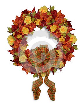 Autumn Fall Thanksgiving wreath
