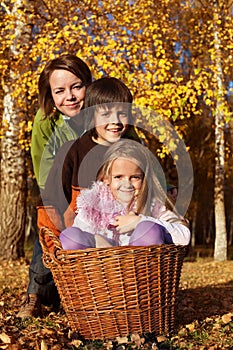 Autumn family portrait