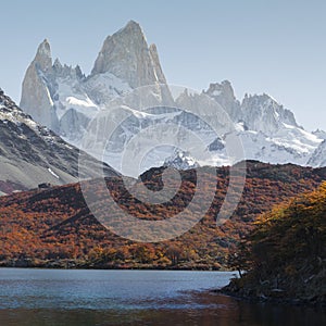 Autumn in Fitz Roy Moutain, Patagonia, El Chalten - Argentina