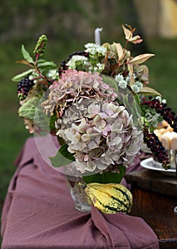 Autumn flower arrangement