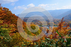 Autumn foliage in Aomori, Japan