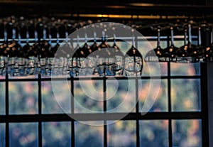 Autumn Foliage as seen through Wine Glasses