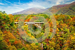 Autumn foliage at Naruko Gorge Japan