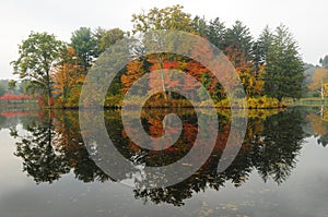 Autumn Foliage Reflection