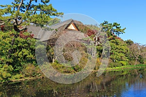 Autumn foliage in the Sankeien Garden, Yokohama, Kanagawa, Japan