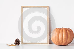 Autumn frame mockup