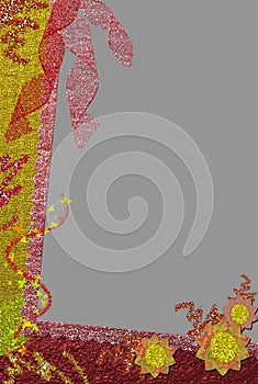 Autumn framework for a photo.