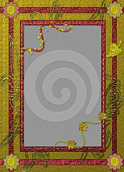 Autumn framework for a photo.